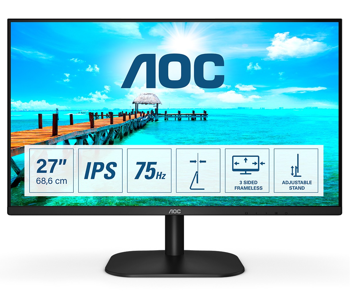 Monitor AOC 27B2DA 27” FullHD Adaptive-Sync 75 Hz LED Nero