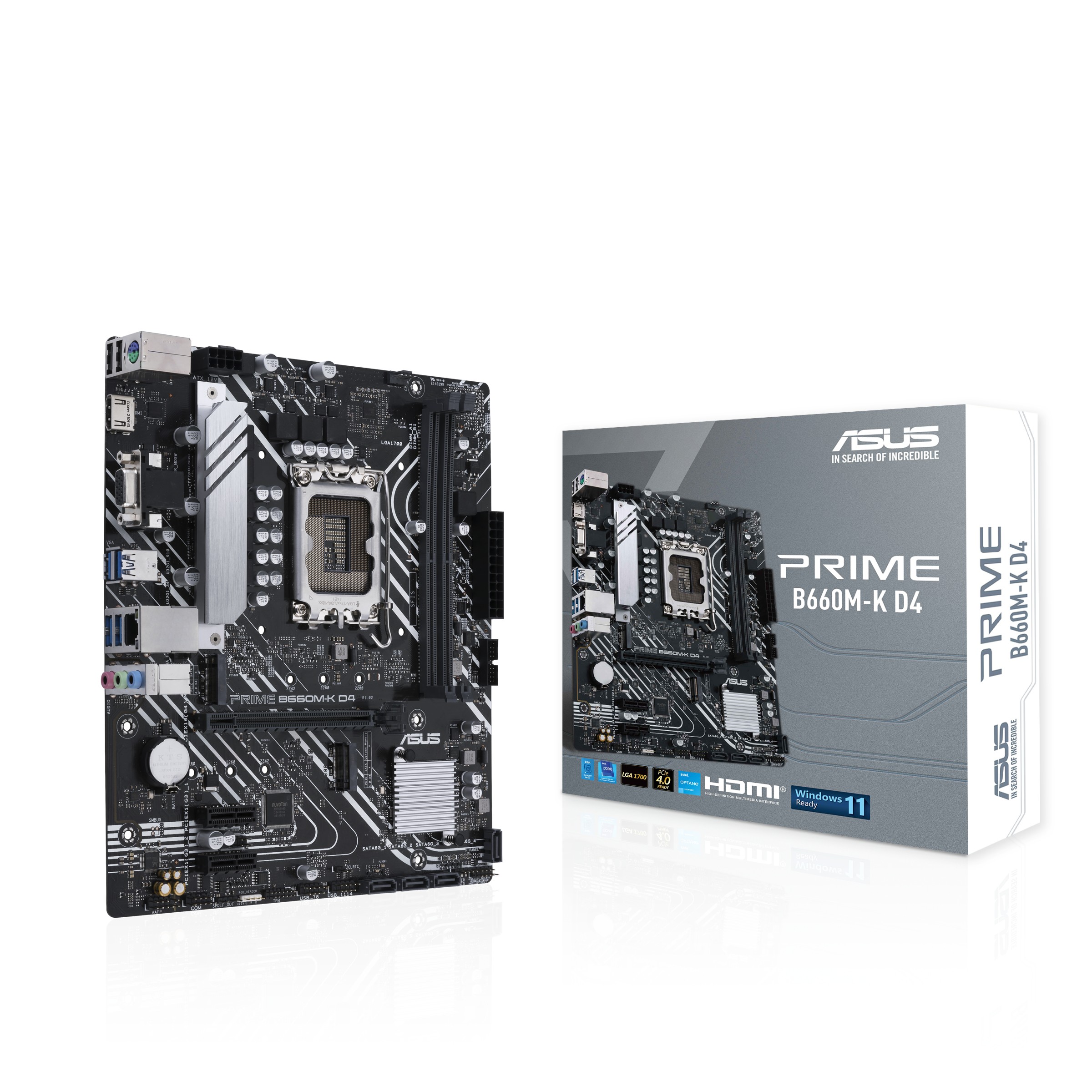 Scheda Madre Intel ASUS PRIME B660M-K DDR4 LGA 1700 Micro-ATX