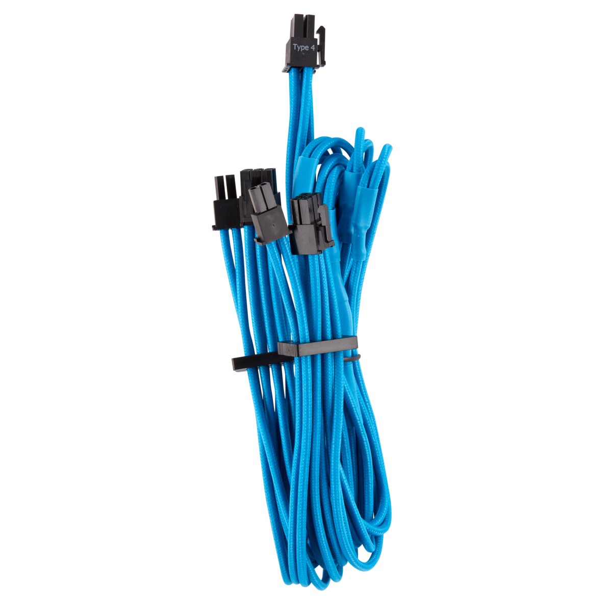 Corsair Premium Sleeved PCIe Dual-Kabel, (Gen 4) – Blu
