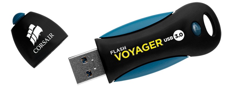 Pendrive Corsair Voyager 256GB USB 3.2 Nero, Blu