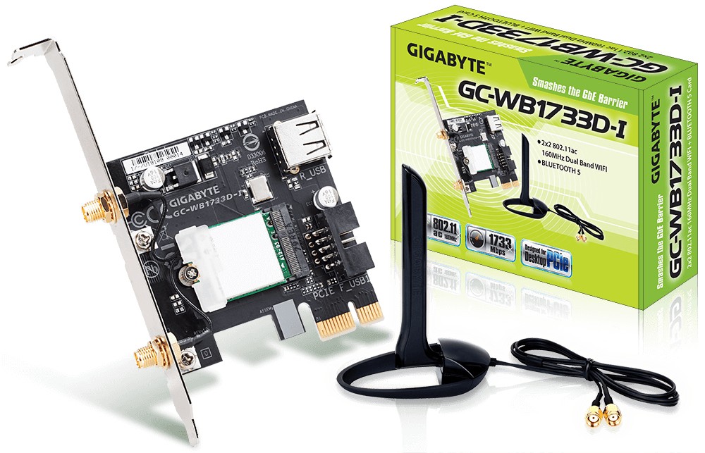 scheda di rete Gigabyte GC-WB1733D-I WLAN / Bluetooth 1733 Mbit/s