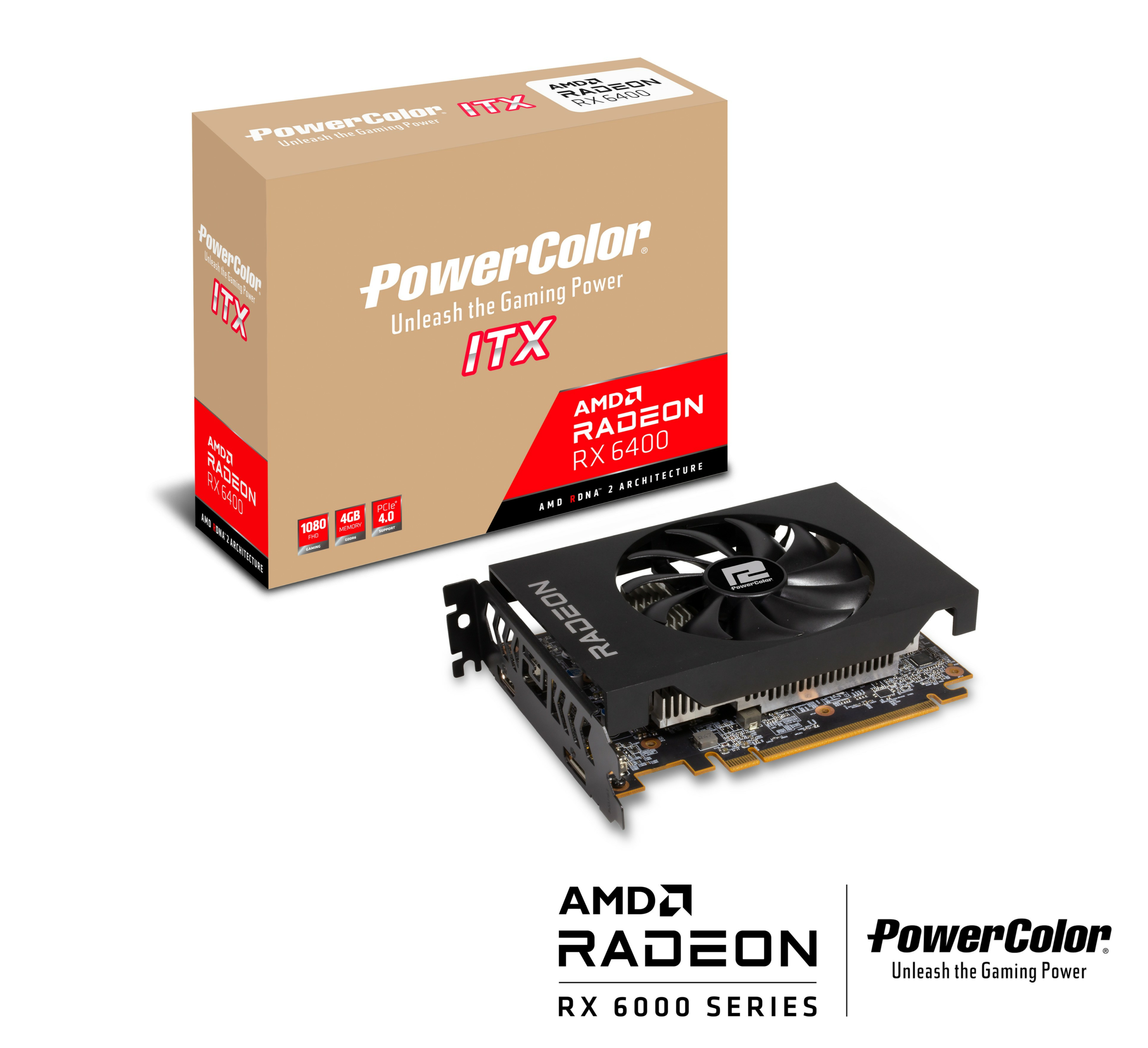 VGA PowerColor Radeon RX 6400 ITX 4GB GDDR6