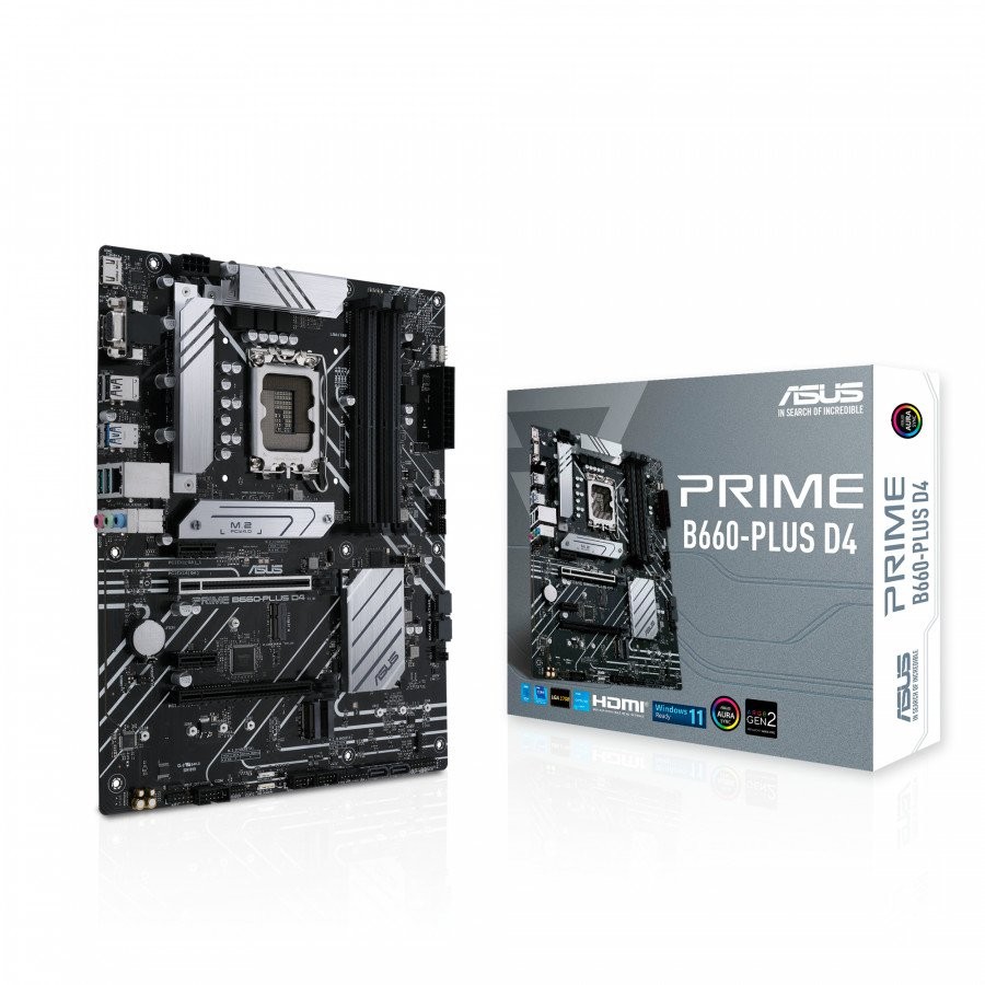Scheda Madre Intel ASUS PRIME B660-PLUS D4 DDR4 LGA 1700 ATX