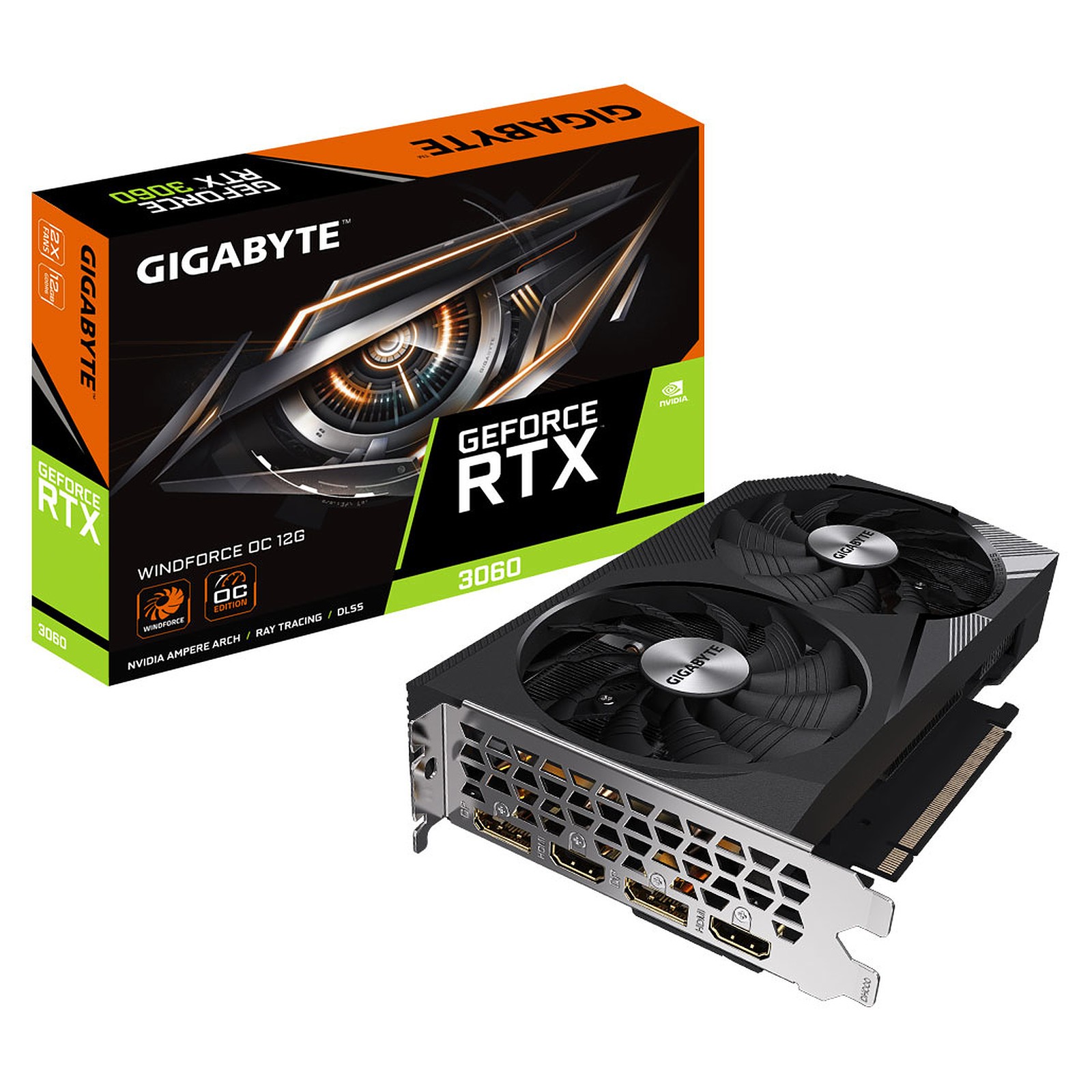 VGA Gigabyte GeForce RTX 3060 12GB WINDFORCE OC 2.0 (LHR)