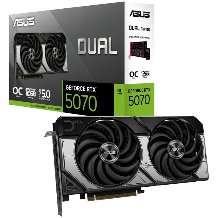 Asus RTX 5070 12GB GDDR7 Dual OC Edition