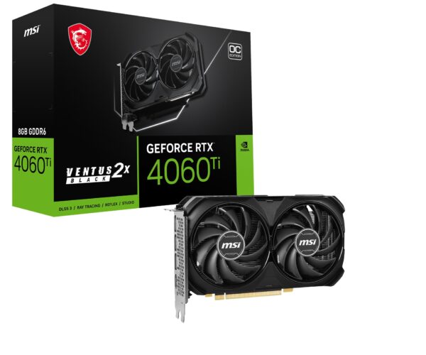 MSI RTX 4060 TI 8GB VENTUS 2X BLACK OC