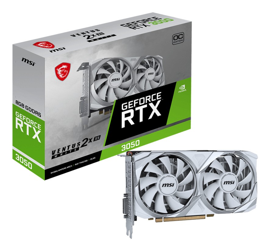MSI RTX 3050 8GB Ventus 2X XS OC White