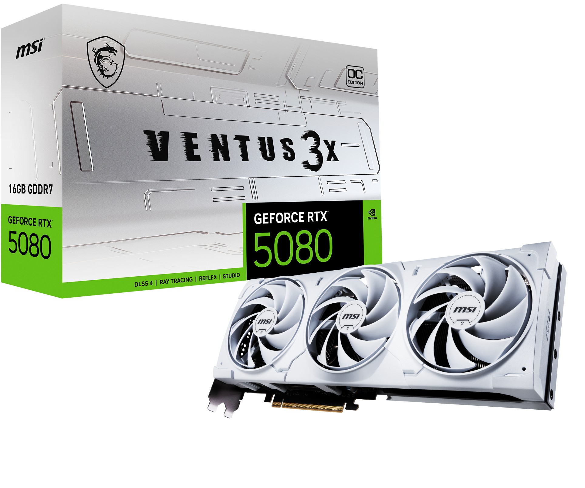 MSI RTX 5080 16GB VENTUS 3X OC WHITE