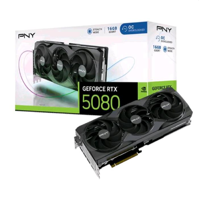 PNY RTX™ 5080 16GB Overclocked Triple Fan