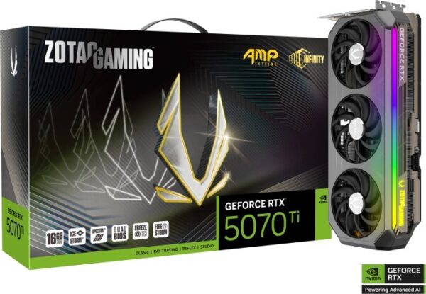 ZOTAC RTX 5070TI 16GB AMP Extreme Infinity