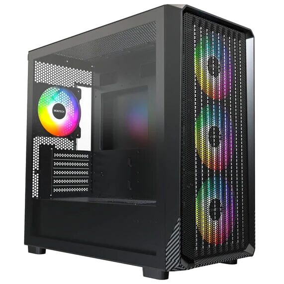 PC Gaming Montech X5M – Ryzen 5 5500, Radeon RX 9060 XT 16GB, 16GB DDR4 3200MHz, 1TB NVMe, B550M, Arctic Freezer 36, 850W Platinum