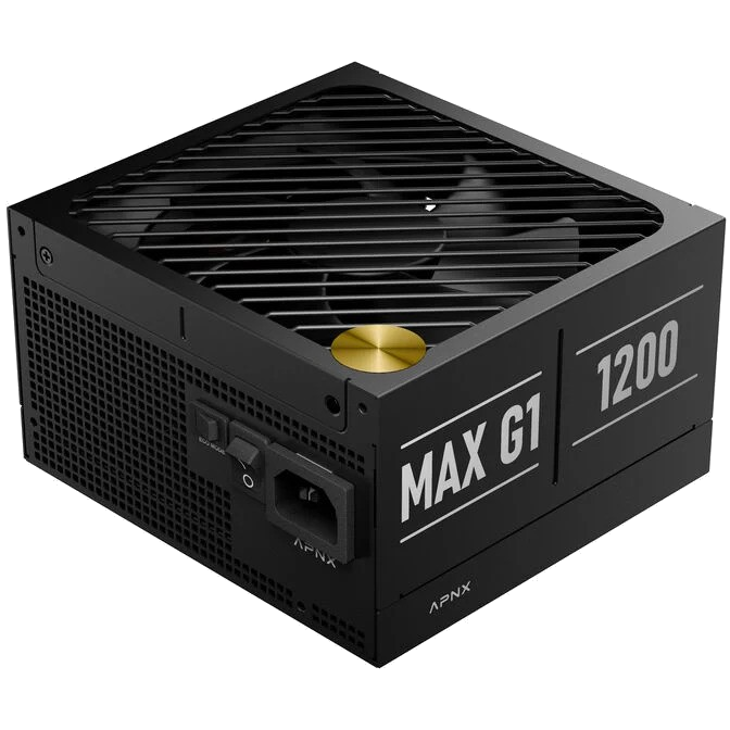 APNX Alimentatore APNX MAX G1 80PLUS Gold ATX 3.1 PCIe 5.1 Modulare 1200W Nero