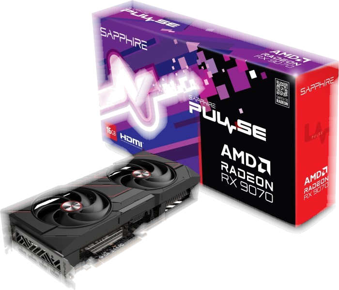 SAPPHIRE Scheda Video Sapphire PULSE Radeon RX 9070 XT AMD 16 GB GDDR6 Nero