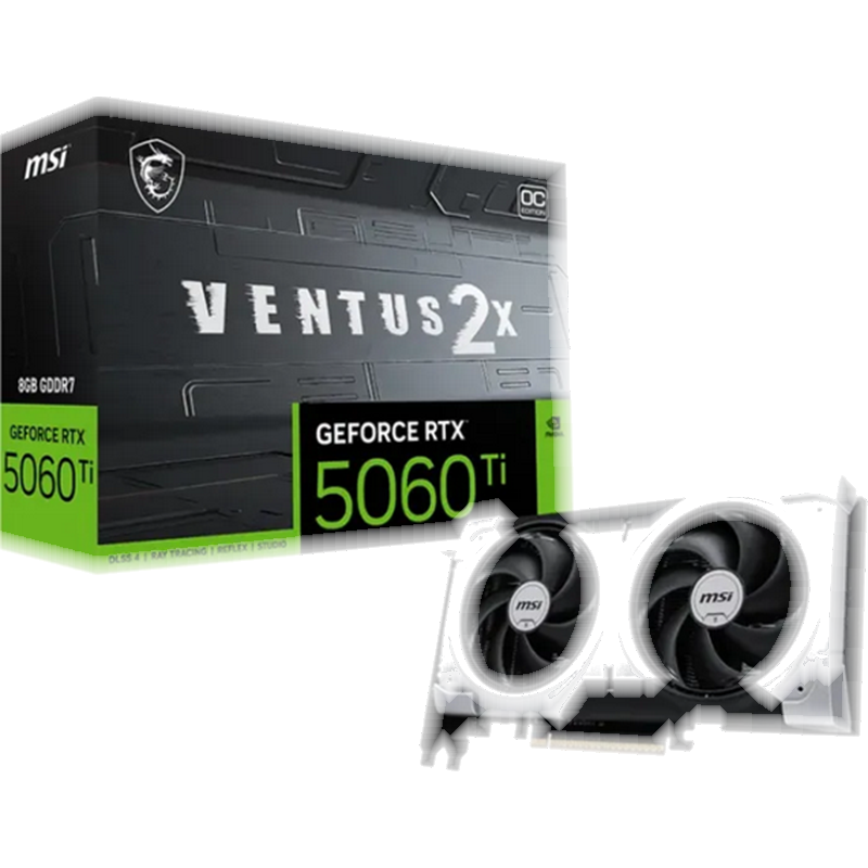 MSI Scheda Video MSI GeForce RTX 5060 TI 8GB VENTUS 2X OC PLUS