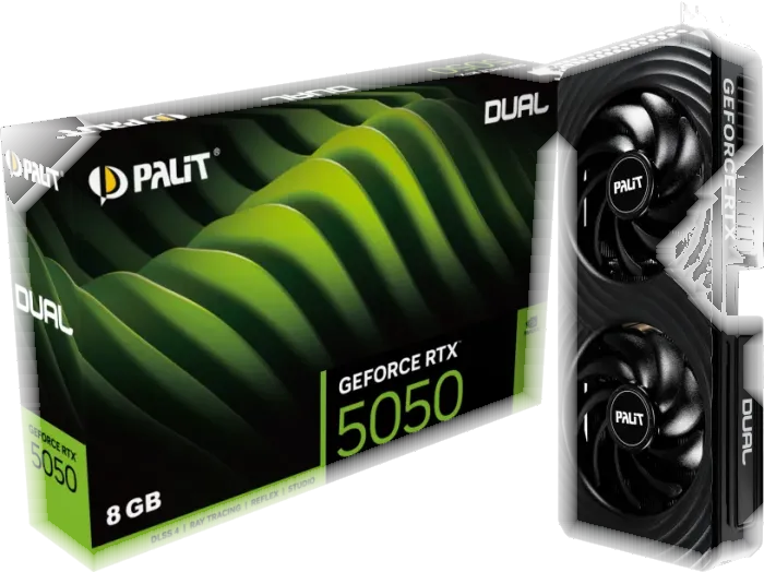 PALIT Scheda Video Palit NvidiaGeForce RTX 5050 8GB Dual Nero