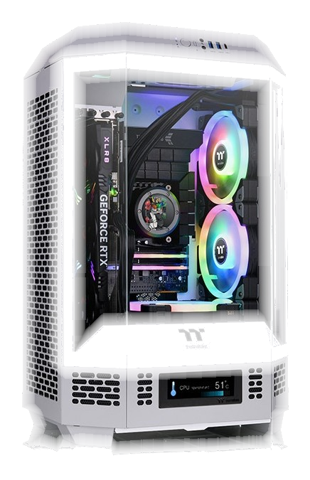 THERMALTAKE Case Thermaltake The Tower 300 Mini Tower Vetro Temperato Grigio Chiaro