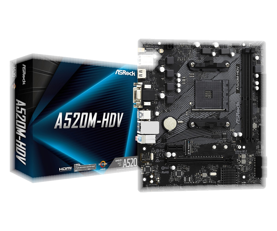 ASROCK Scheda Madre ASROCK A520M-HDV socket AM4