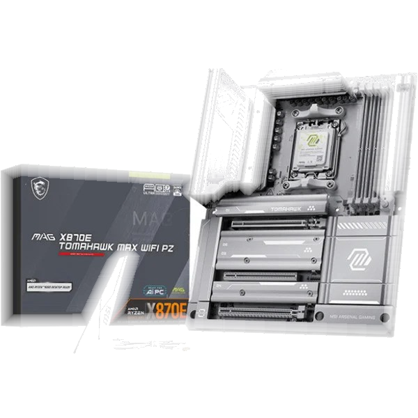 MSI Scheda Madre MSI MAG X870E TOMAHAWK MAX WIFI PZ AM5 ATX Bianco